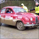 Car 223 - John Parker/Robert Harrison -  Red Saab 96 Sport BMM51