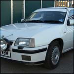 White Vauxhall Astra Mk2 GTE G631WBM