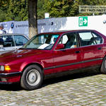 Red BMW E32 7-Series