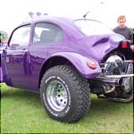 Purple VW Beetle Baja Bug