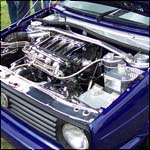 Blue VW Golf Mk2 16v