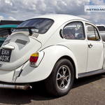White VW Beetle EKH403K