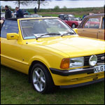 Yellow Ford Cortina Mk5 Convertible KLG638Y