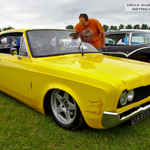 Yellow Ford Taunus Coupe EKA855K