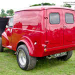 Red Morris Minor Van Street Rod KMH155K