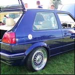 Blue VW Golf Mk2