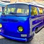 Blue VW Type 2 Bay Window