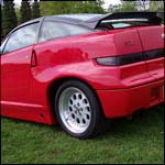 Red Alfa Romeo SZ Zagato H608BGN