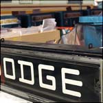 Vintage Dodge dealership sign