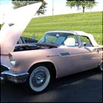 Pink 1957 Ford Thunderbird
