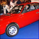 Red Lancia Beta Coupe
