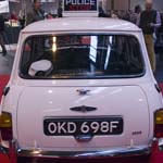 White Morris Mini Cooper S MkII 1275 Police Car OKD698F
