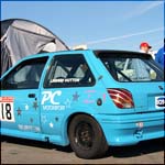Car 18 - Lindsay Hutton - Blue Mk3 Ford Fiesta XR2i 1600cc