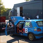 Car 96 - Martyn Walsh - Blue VW Golf Mk2 GTI 16v, Car 70 - James
