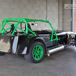 Black and Green Caterham 7