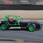 Black and Green Caterham 7