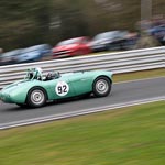 Green 1954 Austin Healey 100/4 ONX392 - Car 92 - Martyn Corfield