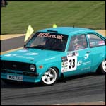 Car 33 - M English and D Roberts - Turquoise Ford Escort Mk2 WUG