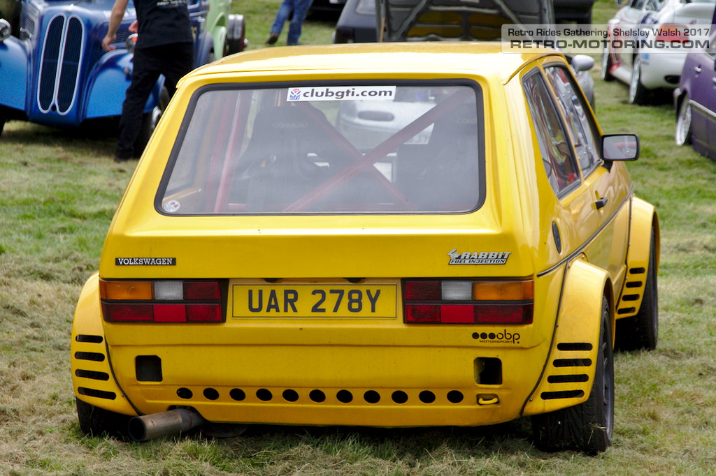 Yellow VW Golf Mk1 UAR278Y