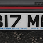 Norman Reeves Motors Ford number plate