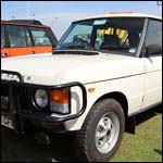 1985 White Range Rover 4-Door C1GFM at the Silverstone Classic 2