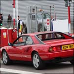 Red Ferrari Mondial KCM760 at the Silverstone Classic 2013