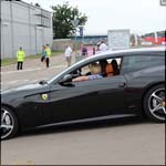 Black Ferrari FF at the Silverstone Classic 2013
