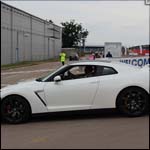 White Nissan GTR GO59GTR at the Silverstone Classic 2013