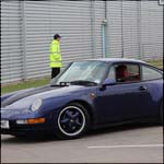 Blue Porsche 911 A7HNT at the at the Silverstone Classic 2013