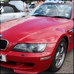 Red BMW Z3 M Roadster at the Silverstone Classic 2013