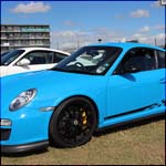 Blue Porsche 911 at the Silverstone Classic 2013
