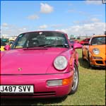 Rubystone Red Porsche 911 964 RS at the Silverstone Classic 2013