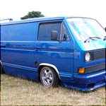 Blue VW T3 Panel Van A824LRE