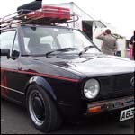 Black VW Golf Mk1 A632RRP