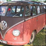 Red and Brown VW Type 2 
