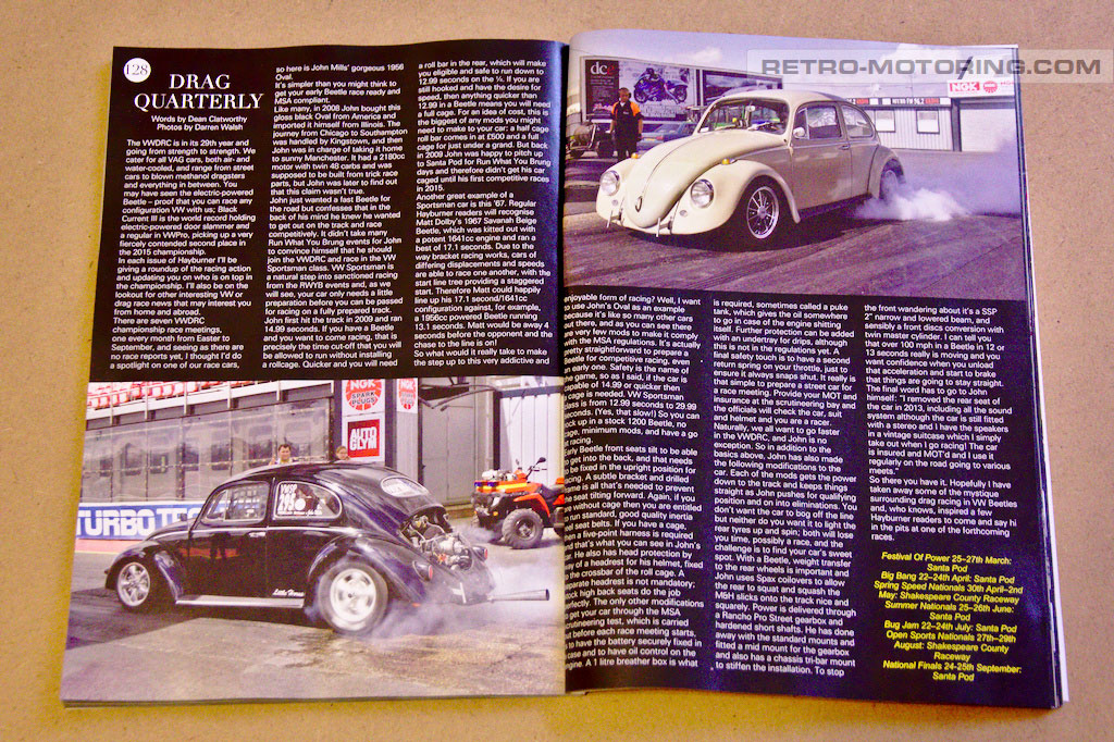 Retro-Motoring photos in Hayburner magazine