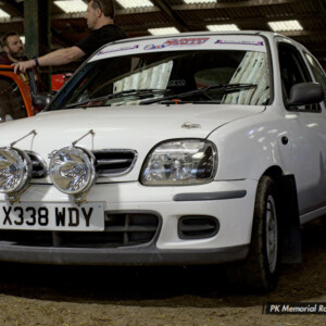 X338WDY White Nissan Micra K11 - 57 Kenneth Rowlands /  Gareth Williams