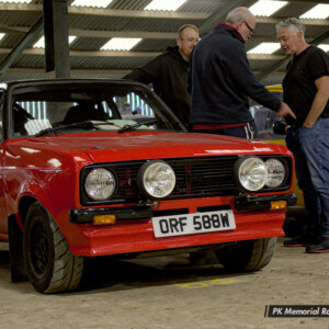 ORF588W Red Ford Escort Mk2 - 68 Oliver Thompson / Simon Thompson