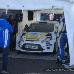PX60AVF White Ford Fiesta RS WRC - Car 205 Joe Cunningham / Joshua Beer