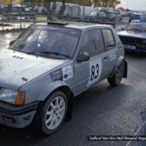 C989KBV Grey Peugeot 205 GTI - Car 83 Pierre Newton / Paul Grattidge