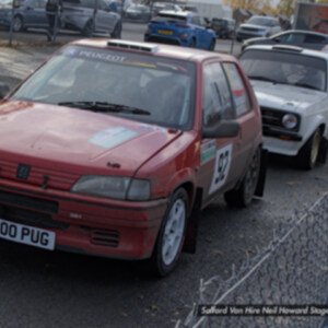 K700PUB Red Peugeot 106 Rallye - Car 92 Allen Russell / Harry Nicholls