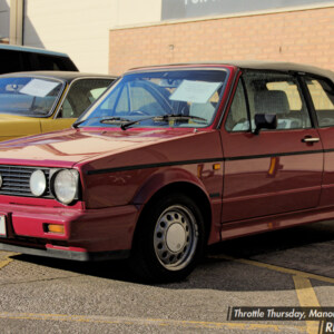 K596RLY Red VW Golf Mk1 Cabrio