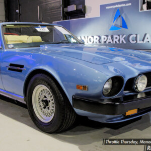 E530ODE Light Sky Blue Metallic 1988 Aston Martin V8 Volante