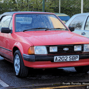 A202SBP Red Ford Escort Mk3 Cabrio Solar Edition