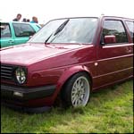Red VW Golf Mk2 B448DBV