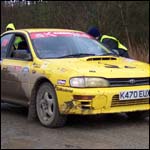 Car 73 - Robert Dalziel / Ian Jarman - Yellow Subaru Impreza WRX