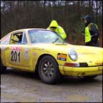 Car 201 -  Dessie Nutt/Geraldine McBride - Yellow  Porsche 911 O