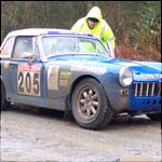Car 205 - James Stait/Marcus Cartwright   - Blue MG Midget CYR72
