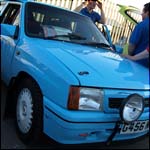 Blue Vauxhall Nova GTE G456NGC