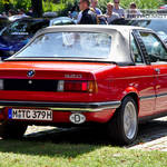 Red BMW E21 320 Baur Cabrio